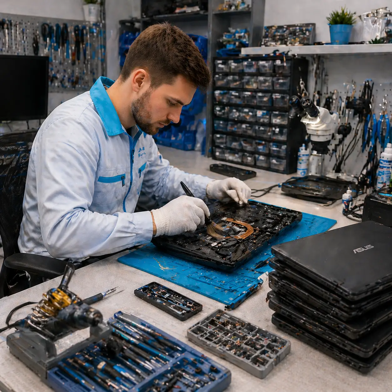 чистка ноутбука Asus в Слободском