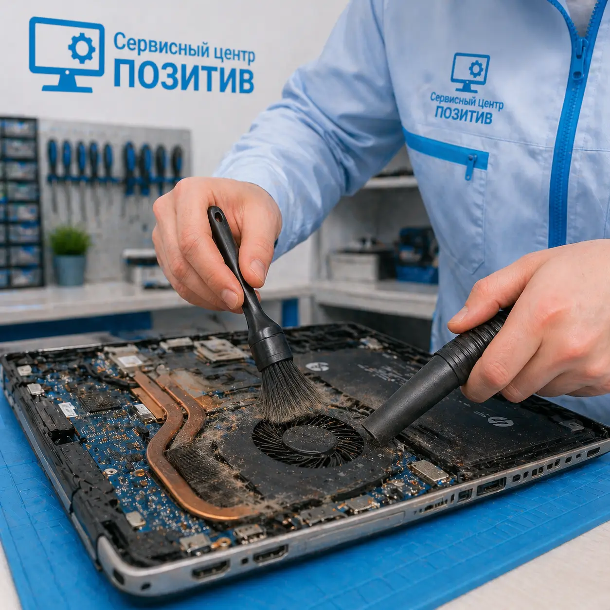 чистка ноутбука HP в Слободском