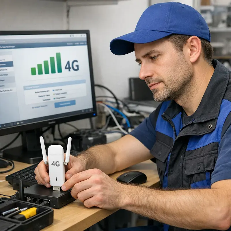 Настройка LTE модема в Слободском