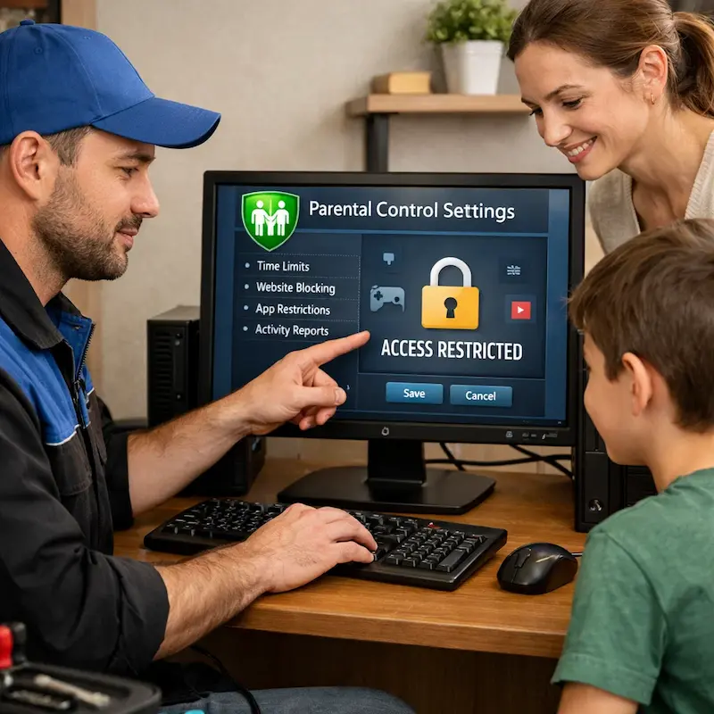 Родительский контроль на компьютере в Слободском