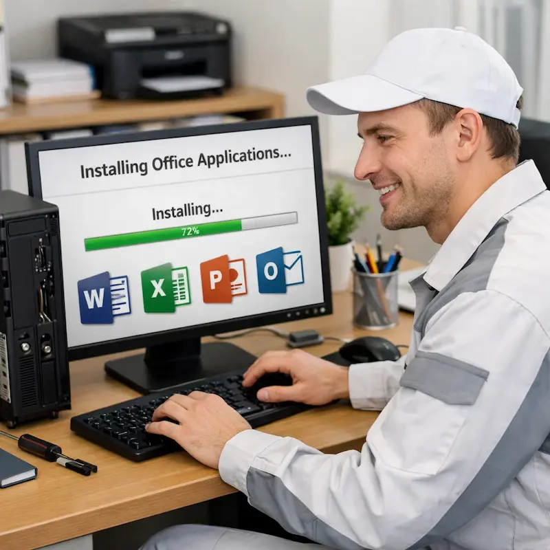 Установка и настройка программ на компьютере в Слободском