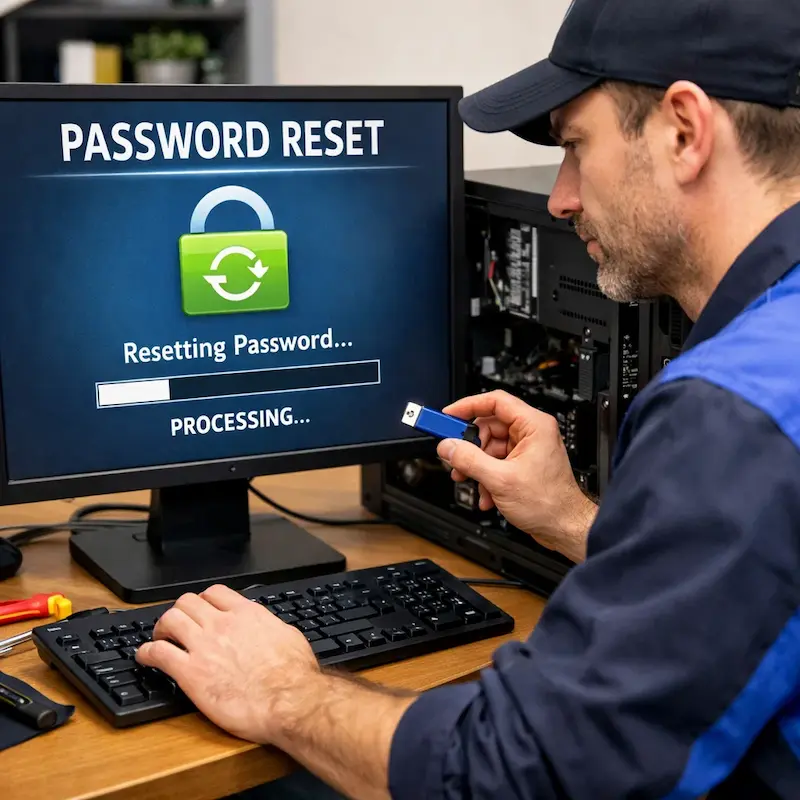 Удаление пароля на компьютере в Слободском