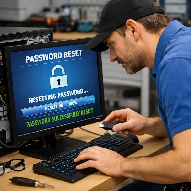 Сброс пароля от компьютера в Слободском