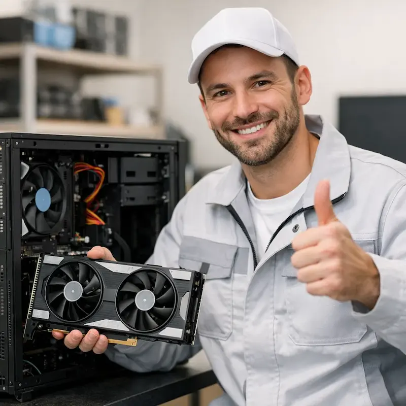 установка видеокарты на ПК в Слободском