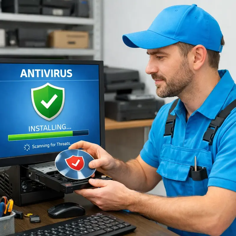 Установка антивируса в Слободском на дому