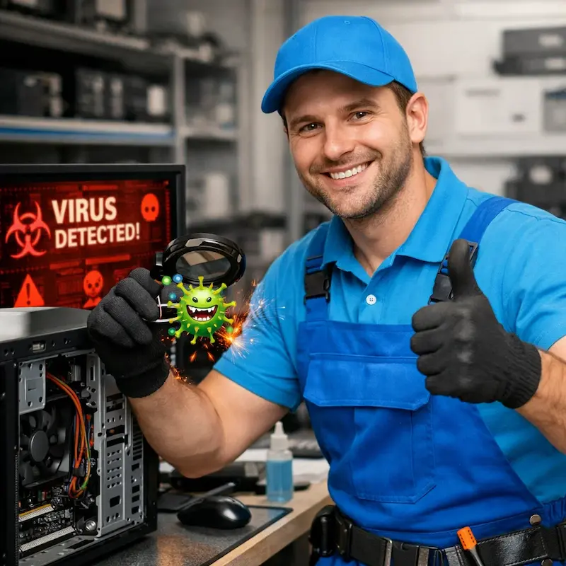 Удаление вирусов с компьютера в Слободском