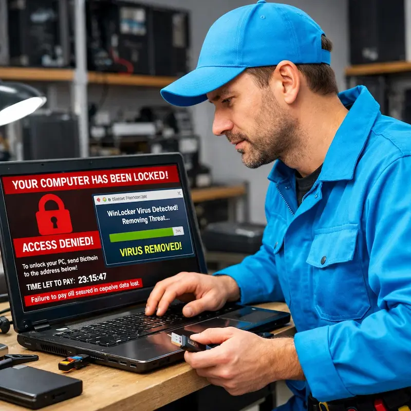 Разблокировать компьютер в Слободском | Поможем